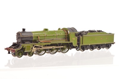 Lot 207 - Kitbuilt LSWR apple green N15 Class 4-6-0 No 736 Locomotive and Tender