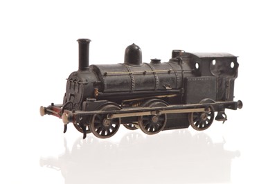 Lot 209 - Scratchbuilt P4 Gauge Lawry weathered black Class 1F 'Special' 0-6-0 un-numbered Saddle Tank