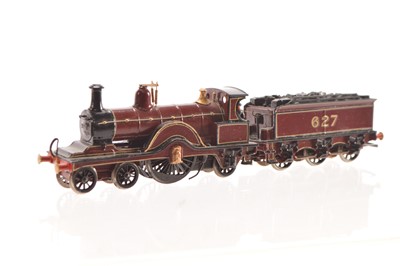 Lot 212 - K's Kitbuilt 00 Gauge Midland Railway crimson Johnson Single 4-2-2 No 627 Locomotive and Tender