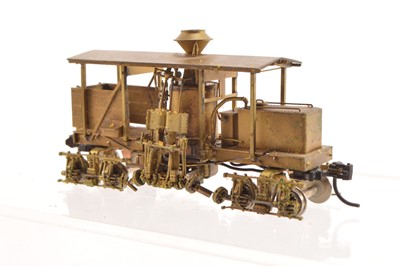 Lot 237 - JDL Japan and Northwest Short Line HO unpainted brass Shay 13-Ton Vertical boiler Locomotive