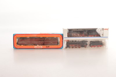 Lot 252 - Marklin  boxed and unboxed HO Gauge Steam Locomotives and Tenders (3)