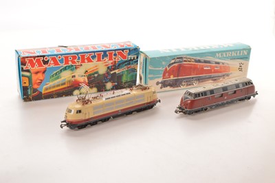 Lot 253 - Marklin boxed HO Gauge Diesel and Electric Locomotives (2)