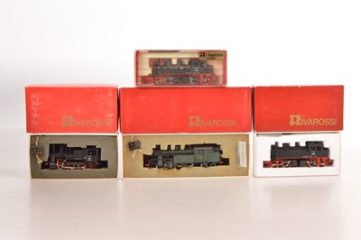 Lot 258 - Rivarossi HO Gauge DB black and Bayern green Tank Locomotives (4)