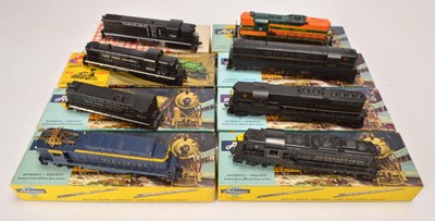 Lot 267 - American HO Gauge Diesel and Electric Locomotives (8)