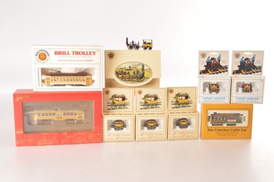 Lot 275 - Bachmann American HO Gauge De Witt Clinton Cable and Trolley Cars and Gandy Dancers (9)