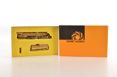 Lot 285 - Dongjin Korea for Sunset Models HO Gauge unpainted brass B&O Class KB 1 2-6-6-4 Steam Locomotive and tender