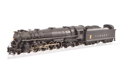Lot 289 - Samhongsa for Key Imports unboxed HO Gauge Timken black Four Aces 4-8-4 No 1111 Steam Locomotive and tender