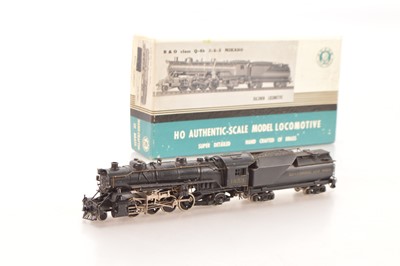 Lot 292 - Akane Model RR Co Ltd Japan boxed HO Gauge Baltimore and Ohio black Baldwin Mikado 2-8-0 Locomotive and Tender No 1453