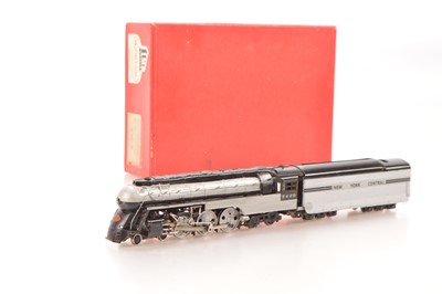 Lot 295 - KMT Japan LMB Models Ohio HO Gauge NYC silver and grey Hudson 4-6-4  Streamline Locomotive and 12-wheel Tender No 5429