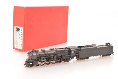 Lot 298 - Katsumi Mokeiten Co Japan for Westside Models HO Gauge Pennsylvania black Class M-1a 4-8-2 Locomotive and Tender No 6717