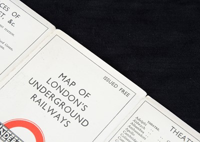 Lot 310 - 1933 H C Beck First Edition Pocket London Underground Map