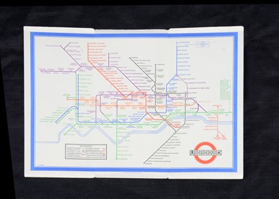 Lot 310 - 1933 H C Beck First Edition Pocket London Underground Map