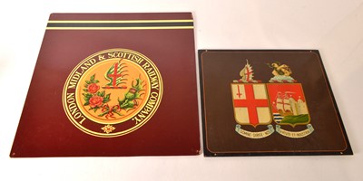 Lot 313 - GWR and LM&SR Emblem Panels (2)