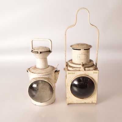 Lot 327 - Two Railway Hand lamps (2)