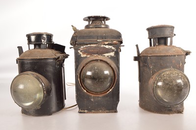 Lot 329 - Three Railway Signal Lamps( (3)