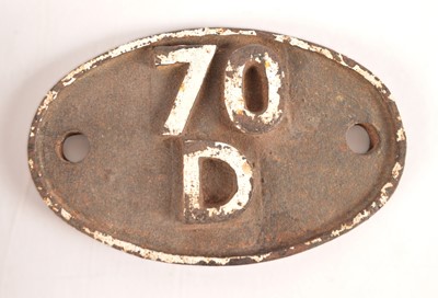 Lot 333 - Southern Region Cast Iron Shed Plate 70 D