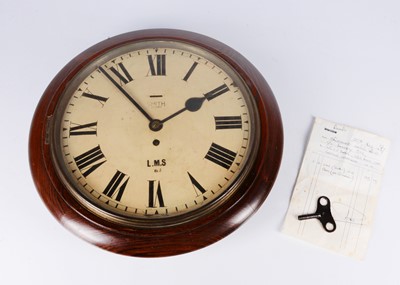 Lot 337 - LMS Station Wall Dial Clock