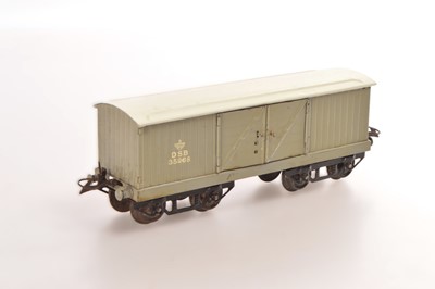Lot 350 - Hornby 0 Gauge No.2 Luggage Van Danish Export DSB No.35968