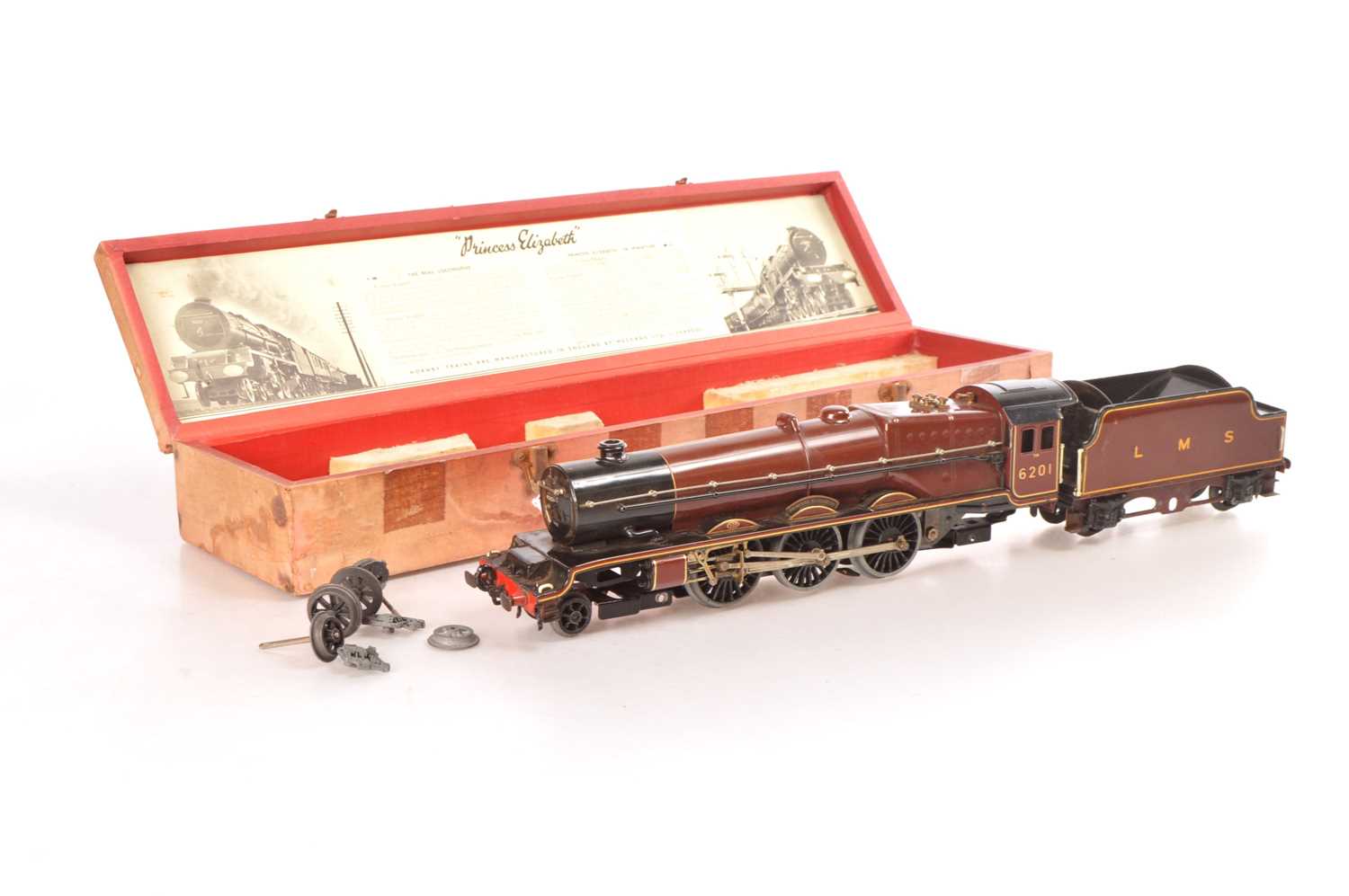 Lot 354 - Hornby 0 Gauge Princess Elizabeth LMS 6201 4-6-2 Locomotive & Tender 20 Volt 3 Rail Electric