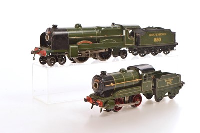 Lot 377 - Hornby 0 Gauge pair of Electric SR Locomotives (2)