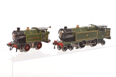 Lot 410 - Hornby 0 Gauge GWR 4-4-2 & 0-4-0 Tank Locomotives (2)