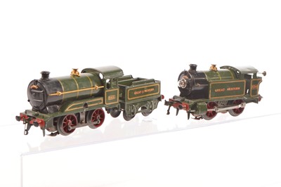 Lot 411 - Hornby 0 Gauge 0-4-0 Tank & Tender locomotives (2)