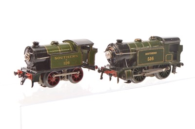 Lot 412 - Hornby 0 Gauge Pair of SR 0-4-0 Tank Locomotives (2)