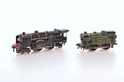Lot 416 - Hornby 0 Gauge 4-4-2 & 0-4-0 Locomotives