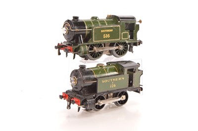 Lot 420 - Hornby 0 Gauge Pair of SR 0-4-0 Tank Locomotives (2)