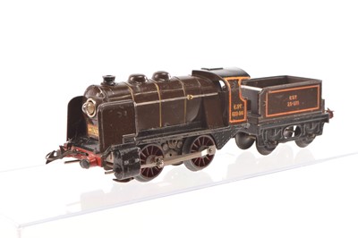 Lot 428 - French Hornby 0 Gauge 1S 0-4-0 Locomotive & Tender