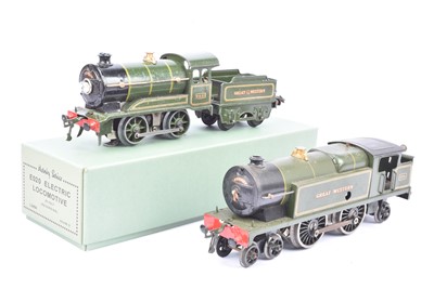 Lot 44 - Hornby 0 Gauge Electric and Clockwork GWR green Tank and Tender Locomotives