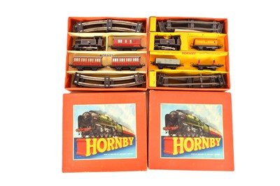 Lot 455 - Hornby 0 Gauge pair of Post war clockwork No.41 and 45 BR Sets (2)