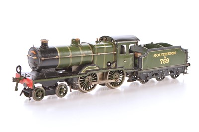 Lot 465 - Hornby 0 Gauge 2c Special SR L1 No. A 759 Clockwork Locomotive & Tender