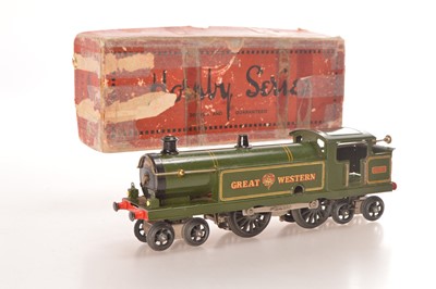 Lot 467 - Hornby 0 Gauge Early No. 2 4-4-4 GW Green Clockwork Tank Locomotive