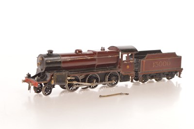 Lot 477 - Bassett Lowke 0 Gauge LMS 2-6-0 Hughes "Crab" Mogul 3 Rail Electric Locomotive & Tender
