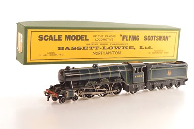 Lot 480 - Bassett Lowke 0 Gauge BR lined blue 4-6-2 60103 "Flying Scotsman" 3 Rail Electric Locomotive & Tender
