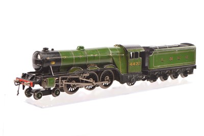 Lot 497 - Bassett Lowke 0 Gauge LNER Green "Flying Scotsman" No. 4472 4-6-2 3 Rail Electric Locomotive & Tender