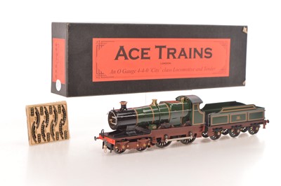 Lot 544 - Ace 0 Gauge Modern Issue E/22 4-4-0 Loco & Tender GWR lined green City class