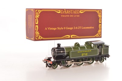 Lot 553 - Darstaed 0 Gauge Modern Issue 2-6-2 SR lined green Tank loco