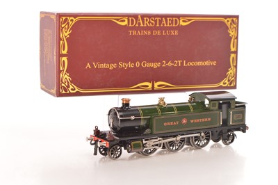 Lot 572 - Darstaed 0 Gauge Modern Issue 2-6-2 GWR lined green Tank loco