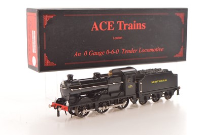 Lot 573 - Ace 0 Gauge Modern issue E/5 0-6-0 Loco & Tender SR black Q class