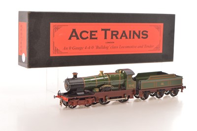 Lot 575 - Ace 0 Gauge Modern issue E/16 4-4-0 Loco & Tender GWR lined green Bulldog class 'Camelot'