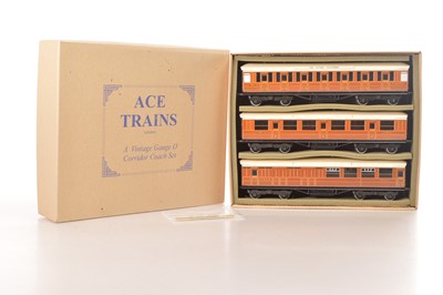 Lot 579 - Ace 0 Gauge Modern issue C/4 LNER 3-car coach set A (3)