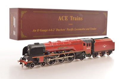 Lot 599 - Ace trains 0 Gauge modern issue E/12 LMS Duchess Class Locomotive "City Of London" 4-6-2 