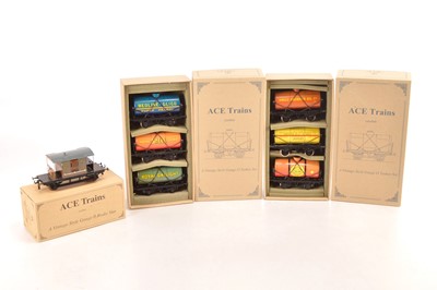 Lot 611 - Ace Trains 0 Gauge Modern Issue Tank Wagons & Brake Van (3)