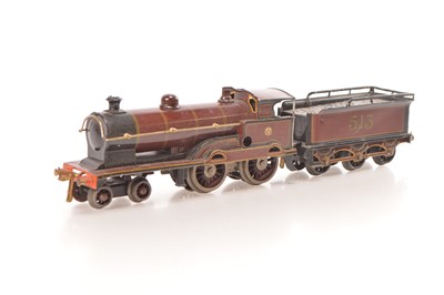 Lot 641 - Bing 0 Gauge 4-4-0 George the Fith No. 513 LMS Maroon Electric Locomotive & Tender