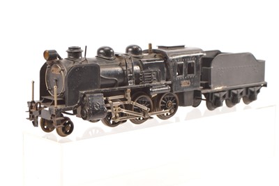 Lot 649 - Saki (Japan) 0 Gauge 2-6-0 Loco & Tender black
