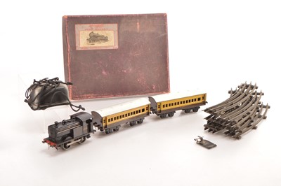 Lot 652 - Stronlite 0 Gauge GWR 3 Rail Electric Passenger Train Set