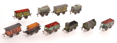 Lot 660 - Bing 0 Gauge early Goods wagons (10)