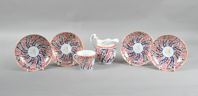 Lot 41 - A small collection of late 18th century Worcester 'Queen Charlotte' pattern tea wares
